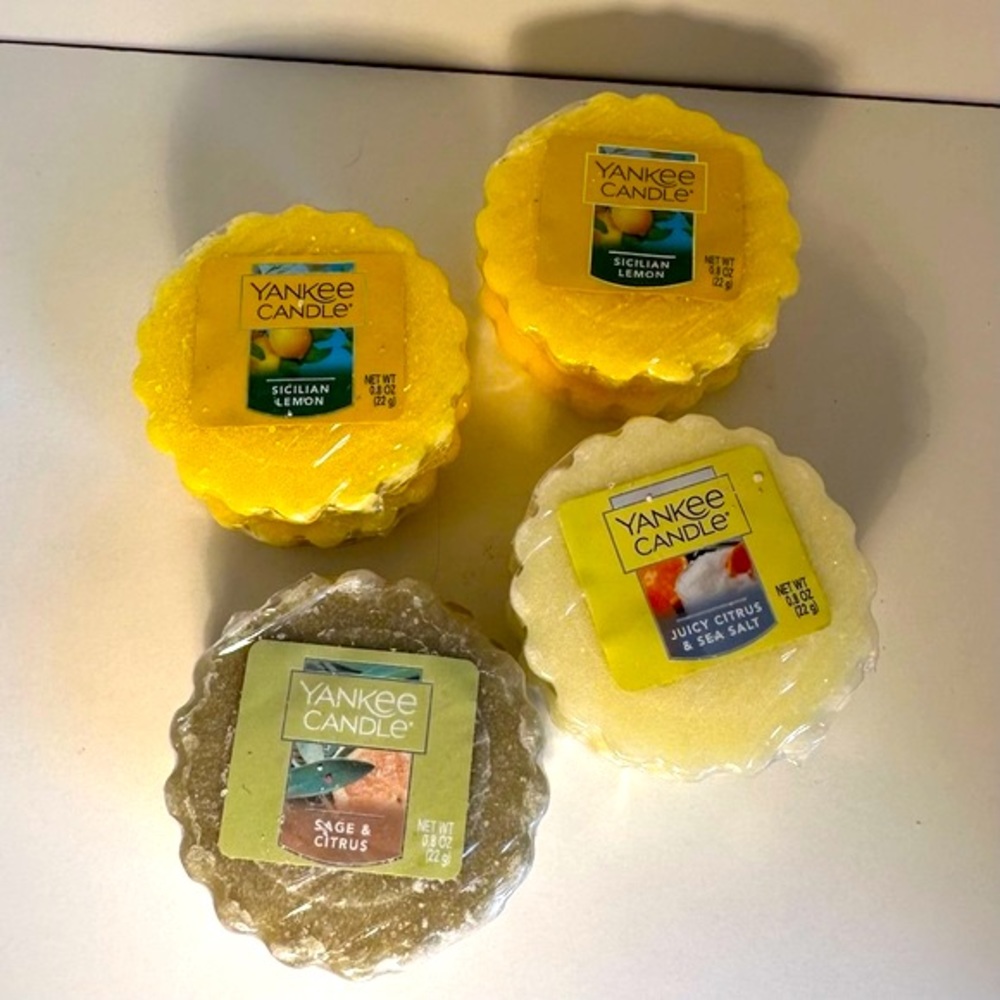 Yankee Candle lot of 8 wax tarts - citrusy scents!!